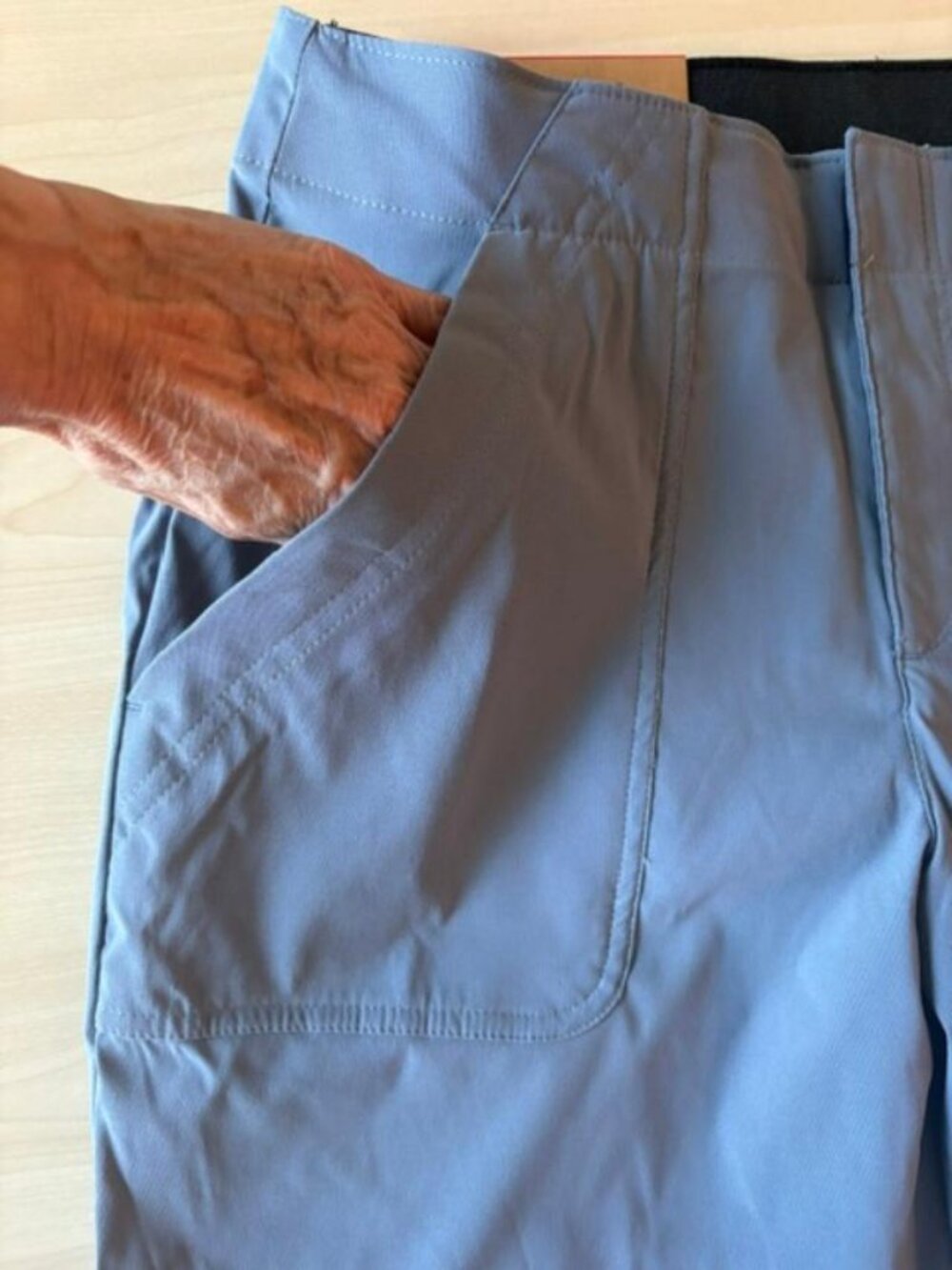 NWT Women's Eddie Bauer Horizon Straight Ankle Pants Blue Size 8 Travel Hiking - Picture 7 of 10